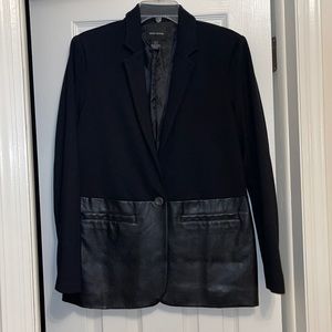 DKNY Jeans faux leather blazer